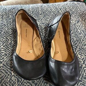 Time and Tru Black Ballet Flats